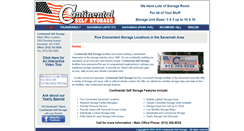 Desktop Screenshot of continentalselfstorage.biz